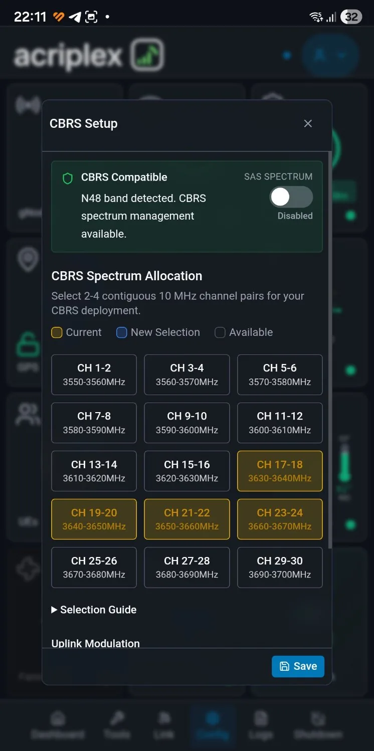 Radio screen