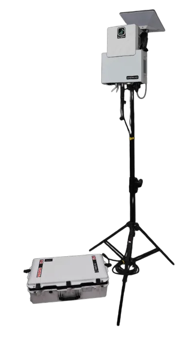 5G SBBD on tripod with SBBP case at base